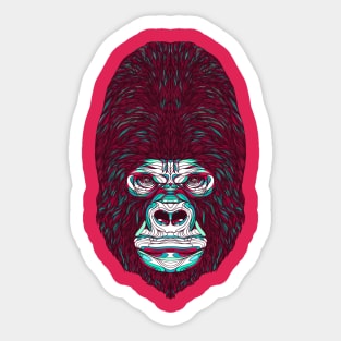 Gorilla. Sticker